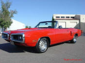 1970 Dodge Coronet R/T convertible with only 66,000 original miles. This is a very rare and collectible Mopar muscle car and is only 1 of 236 produced. 