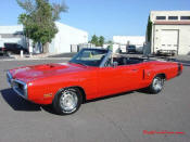 1970 Dodge Coronet R/T convertible with only 66,000 original miles. This is a very rare and collectible Mopar muscle car and is only 1 of 236 produced. 