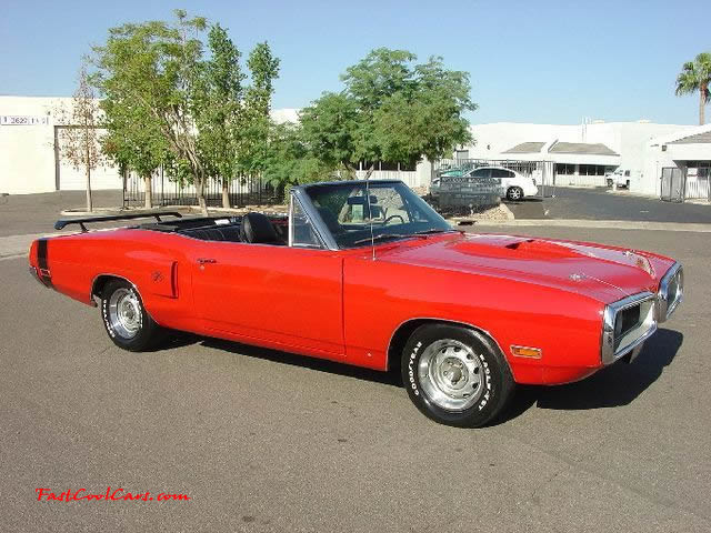 1970 Dodge Coronet R/T convertible with only 66,000 original miles. This is a very rare and collectible Mopar muscle car and is only 1 of 236 produced. 