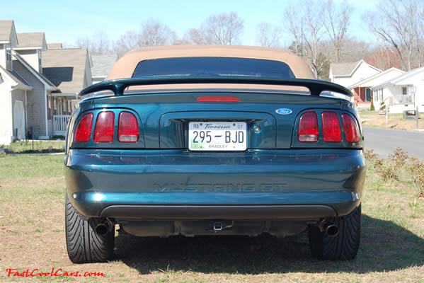 1996 Ford Mustang GT Convertible, first year for the 4.6 V8 SOHC, this one is equipped with the automatic transmission with overdrive. 