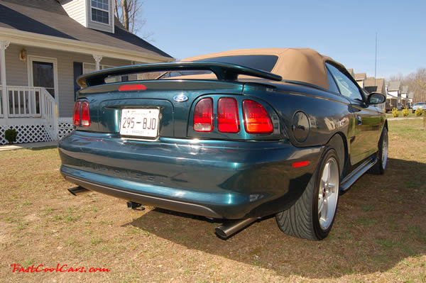 1996 Ford Mustang GT Convertible, first year for the 4.6 V8 SOHC, this one is equipped with the automatic transmission with overdrive. 