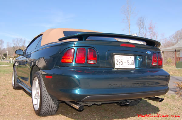 1996 Ford Mustang GT Convertible, first year for the 4.6 V8 SOHC, this one is equipped with the automatic transmission with overdrive. 