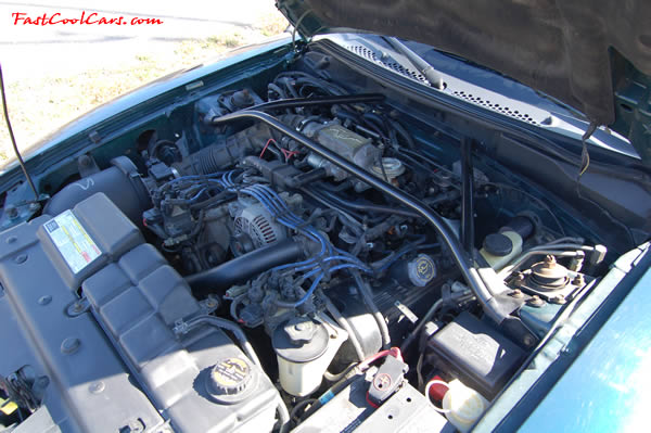 1996 Ford Mustang GT Convertible, first year for the 4.6 V8 SOHC, this one is equipped with the automatic transmission with overdrive. 