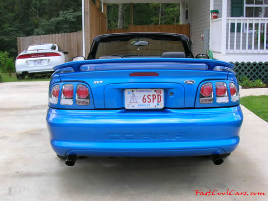 1998 Cobra Convertible, Electric Blue, black top and Interior.