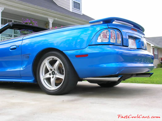 1998 Mustang Cobra Convertible - 1 of 223 - Electric blue, Lowering kit, Fast Cool Car.