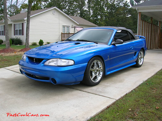 1998 SVT Cobra convertible with new 2000 chrome Cobra rims and new Kumho tires.