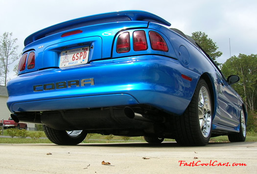 1998 SVT Cobra convertible with new 2000 chrome Cobra rims and new Kumho tires.