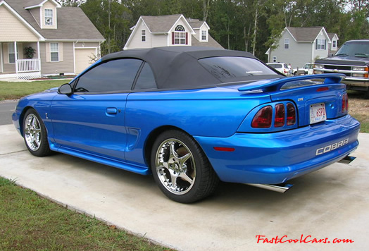 1998 SVT Cobra convertible with new 2000 chrome Cobra rims and new Kumho tires.