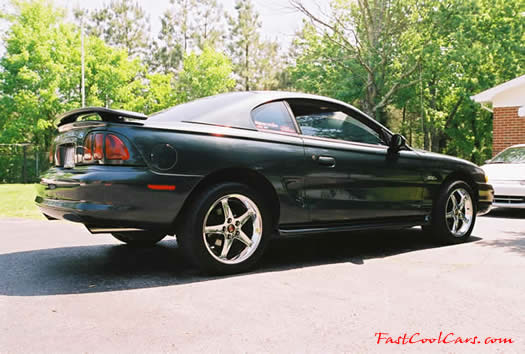 1998 GT - right rear angle view - nice polished stainless 2 3/4 tail dual pipes - Fast Cool Cars