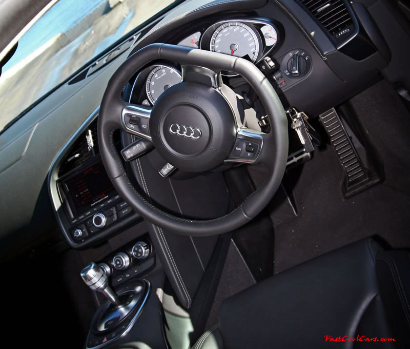 Audi R8 Designed to compete against the Porsche 911, the new Audi R8 features quattro permanent four-wheel drive, space frame aluminum body and the mid-mounted 420 bhp V8 FSI engine