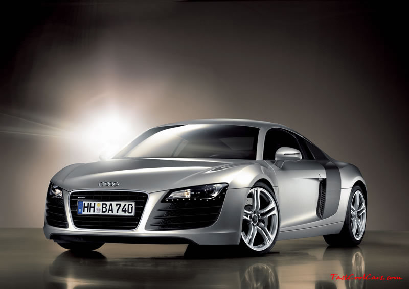 Audi R8 Designed to compete against the Porsche 911, the new Audi R8 features quattro permanent four-wheel drive, space frame aluminum body and the mid-mounted 420 bhp V8 FSI engine