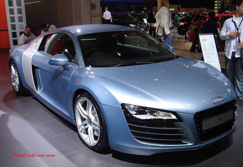 Audi R8 Designed to compete against the Porsche 911, the new Audi R8 features quattro permanent four-wheel drive, space frame aluminum body and the mid-mounted 420 bhp V8 FSI engine