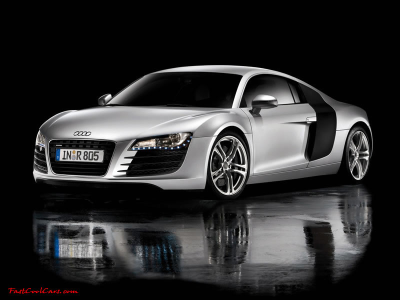 Audi R8 Designed to compete against the Porsche 911, the new Audi R8 features quattro permanent four-wheel drive, space frame aluminum body and the mid-mounted 420 bhp V8 FSI engine