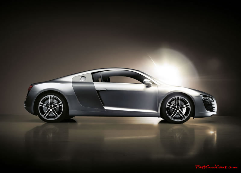Audi R8 Designed to compete against the Porsche 911, the new Audi R8 features quattro permanent four-wheel drive, space frame aluminum body and the mid-mounted 420 bhp V8 FSI engine