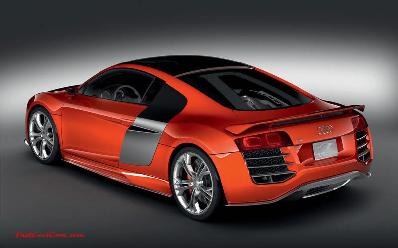 Audi R8 Designed to compete against the Porsche 911, the new Audi R8 features quattro permanent four-wheel drive, space frame aluminum body and the mid-mounted 420 bhp V8 FSI engine
