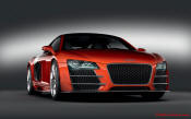 Audi R8 Designed to compete against the Porsche 911, the new Audi R8 features quattro permanent four-wheel drive, space frame aluminum body and the mid-mounted 420 bhp V8 FSI engine, and lots of carbon fiber.