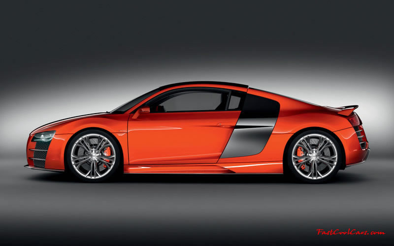 Audi R8 Designed to compete against the Porsche 911, the new Audi R8 features quattro permanent four-wheel drive, space frame aluminum body and the mid-mounted 420 bhp V8 FSI engine