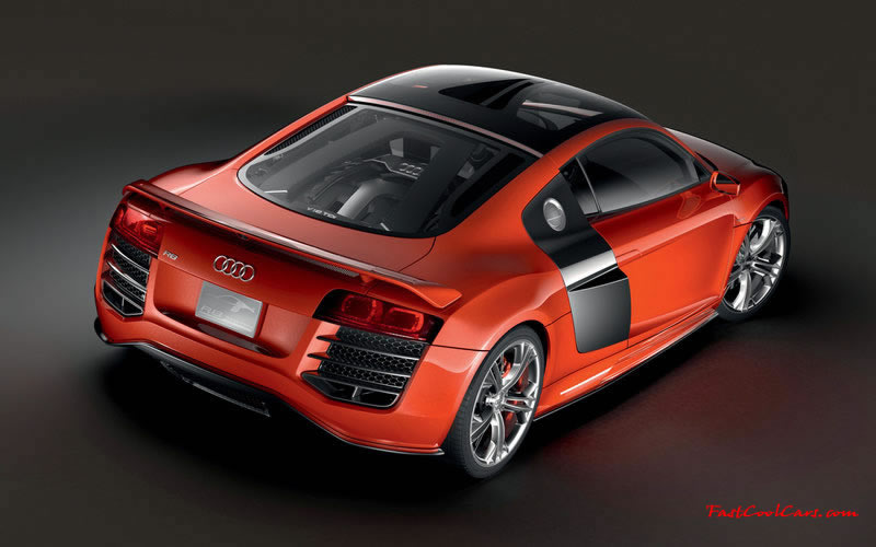 Audi R8 Designed to compete against the Porsche 911, the new Audi R8 features quattro permanent four-wheel drive, space frame aluminum body and the mid-mounted 420 bhp V8 FSI engine