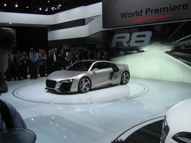 Audi R8 Designed to compete against the Porsche 911, the new Audi R8 features quattro permanent four-wheel drive, space frame aluminum body and the mid-mounted 420 bhp V8 FSI engine