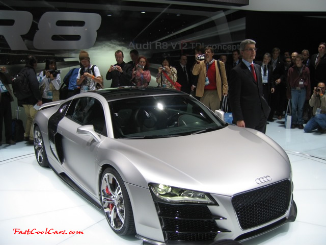 Audi R8 Designed to compete against the Porsche 911, the new Audi R8 features quattro permanent four-wheel drive, space frame aluminum body and the mid-mounted 420 bhp V8 FSI engine