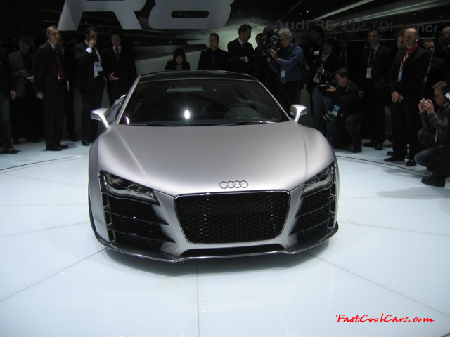 Audi R8 Designed to compete against the Porsche 911, the new Audi R8 features quattro permanent four-wheel drive, space frame aluminum body and the mid-mounted 420 bhp V8 FSI engine