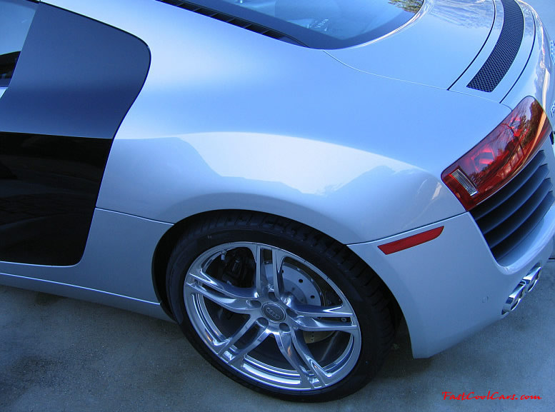 Audi R8 Designed to compete against the Porsche 911, the new Audi R8 features quattro permanent four-wheel drive, space frame aluminum body and the mid-mounted 420 bhp V8 FSI engine