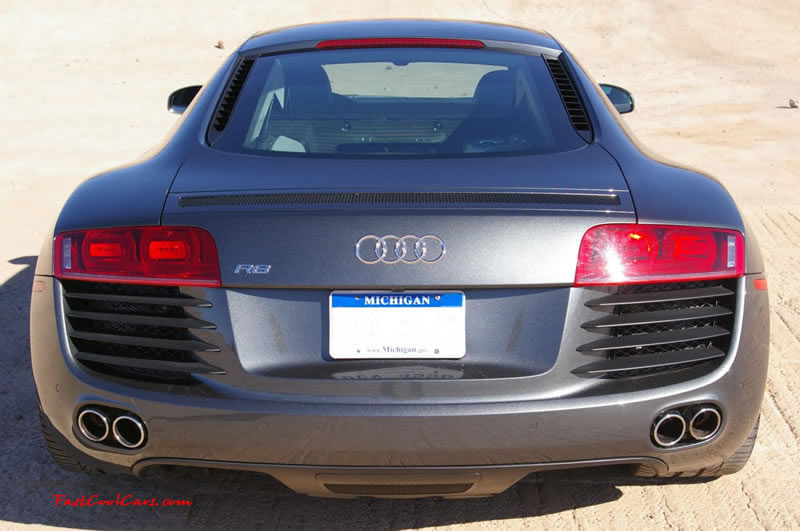 Audi R8 Designed to compete against the Porsche 911, the new Audi R8 features quattro permanent four-wheel drive, space frame aluminum body and the mid-mounted 420 bhp V8 FSI engine