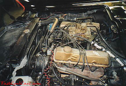 The Original Batmobile from the series in 1966-68 TV series, the engine a Ford 427 V-8