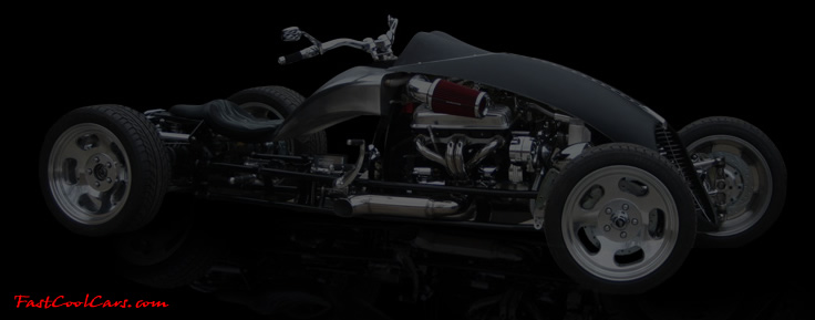 The Brimstone Quadracycle, the worlds first Hot Rod Quad.