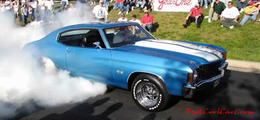 Chevy Chevelle doing burnout