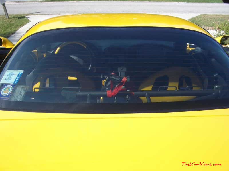 C5 Chevrolet Z06 Corvette 2001 - 2004, 385 to 405 horsepower, Aluminum block and heads LS6, all with 6 speeds.  America's sport car in Millennium Yellow, with awesome aftermarket hood, and CCW SP500 polished aluminum wheels.