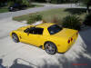 C5 Chevrolet Z06 Corvette 2001 - 2004, 385 to 405 horsepower, Aluminum block and heads LS6, all with 6 speeds.  America's sport car in Millennium Yellow, with awesome aftermarket hood, and CCW SP500 polished aluminum wheels.