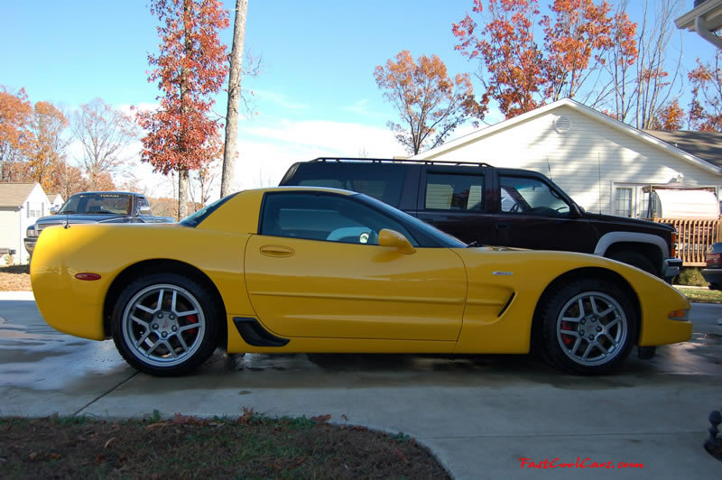 C5 Chevrolet Z06 Corvette 2001 - 2004, 385 to 405 horsepower, Aluminum block and heads LS6, all with 6 speeds.  America's sport car.