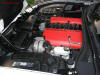 C5 Chevrolet Z06 Corvette 2001 - 2004, 385 to 405 horsepower, Aluminum block and heads LS6, all with 6 speeds.  America's sport car in Artic White, engine shot.