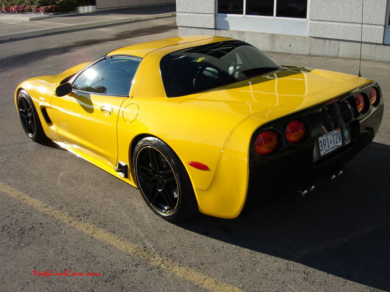 C5 Chevrolet Z06 Corvette 2001 - 2004, 385 to 405 horsepower, Aluminum block and heads LS6, all with 6 speeds.  America's sport car, with blacked out rear end.