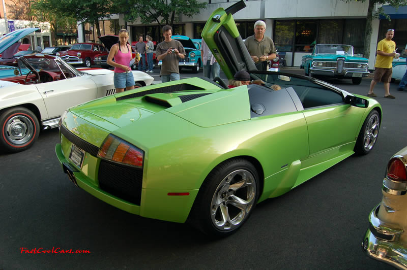 Lime Green Lamborghini Gallardo at the Cleveland TN monthly car shows and events with hot rods, muscle cars, famous cars, rare cars, wild cars, fast cars, cool cars, rat rods, supercharged cars, new whips, and much more.