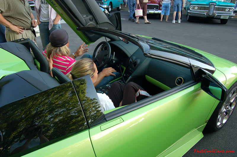 Lime Green Lamborghini Gallardo at the Cleveland TN monthly car shows and events with hot rods, muscle cars, famous cars, rare cars, wild cars, fast cars, cool cars, rat rods, supercharged cars, new whips, and much more.