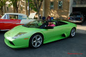 Lime Green Lamborghini Gallardo at the Cleveland TN monthly car shows and events with hot rods, muscle cars, famous cars, rare cars, wild cars, fast cars, cool cars, rat rods, supercharged cars, new whips, and much more.