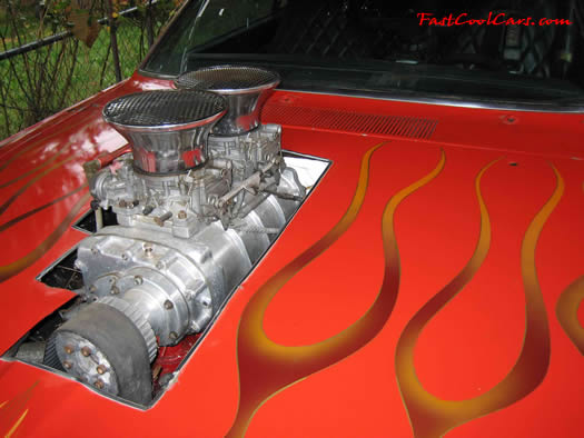 1972 Plymouth Duster - Drag racer-360 Engine, Blower driven small block