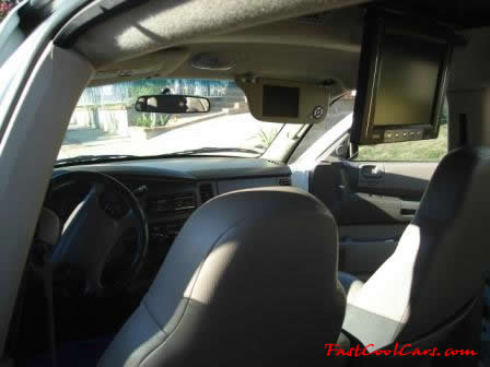 2002 Dodge Durango SLT 4.7 White w/white powder coated rims Third row seat, Roof Rack, tinted windows, 22" velocity white rims, 5" chrome lip, lexani tires, Brand new Gabriel Shocks all around