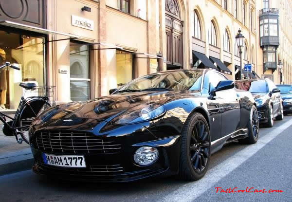Very Fast Cool Exotic Supercar, slick black paint job.
