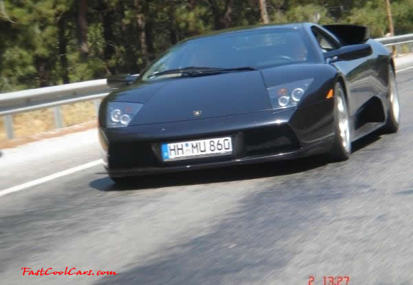 Very Fast Cool Exotic Supercar, black Lambo.
