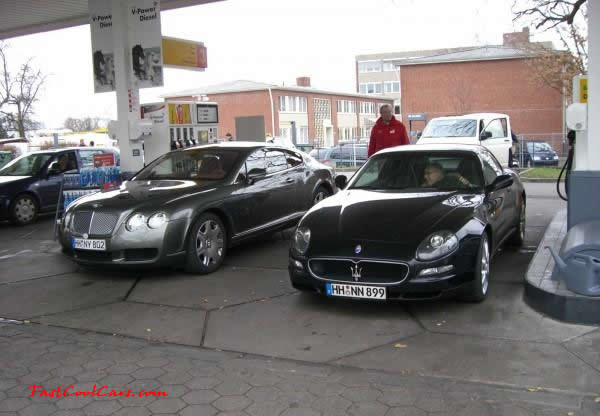 Very Fast Cool Exotic Supercar, Maserati, and a Bentley.