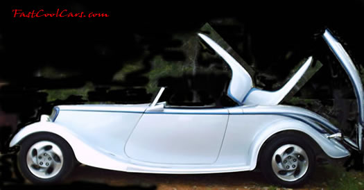 1934 Ford Phantom 3 window retractable hardtop coupe - It features a V-12 driveline