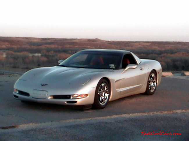 1997 Chevrolet Corvette - Lowered coupe, automatic, chrome wagon wheels.