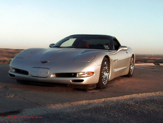 1997 Chevrolet Corvette - Lowered coupe, automatic, chrome wagon wheels.