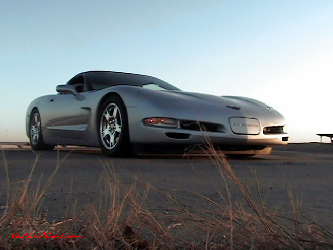 1997 Chevrolet Corvette - Lowered coupe, automatic, chrome wagon wheels.
