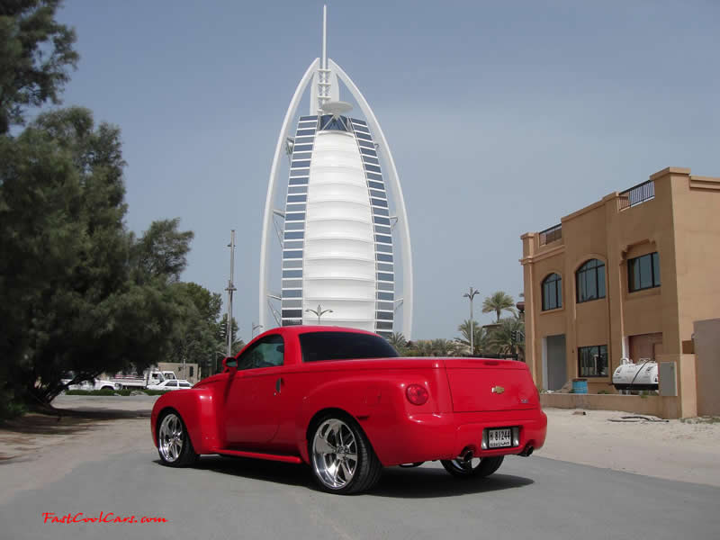 2005 Chevy SSR, standard it had 400bhp (corvette 6.0litre LS2 V8)