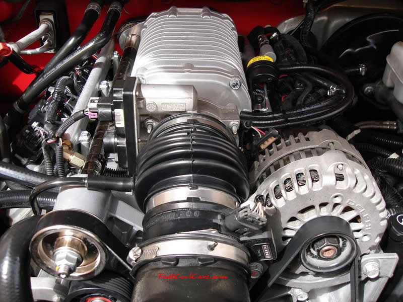 2005 Chevy SSR, standard it had 400bhp (corvette 6.0litre LS2 V8)