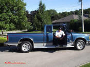 1990 s10 Tahoe extended cab - the body has been completely redone and with a genuine fastcoolcars.com decal in lime green on the side window there... nice. thanks.